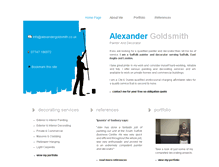 Tablet Screenshot of alexandergoldsmith.co.uk